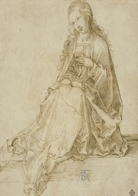 Albrecht Dürer | Jomfru Maria Bebudelsen - 1499 | Indrammet kunsttryk | Renæssance | formida