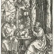 Albrecht Dürer | Sankt Antonius' besøg hos Sankt Paul Eremitten - 1504 | Indrammet kunsttryk | Renæssance | formida