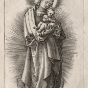 Albrecht Dürer | Jomfru Maria med hårbånd på en halvmåne - 1508 | Indrammet kunsttryk | Renæssance | formida