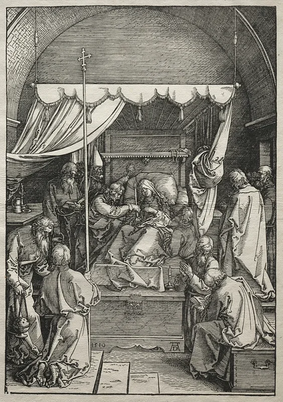 Albrecht Dürer | Jomfru Marias død – 1505 | Indrammet kunsttryk | Renæssance | formida