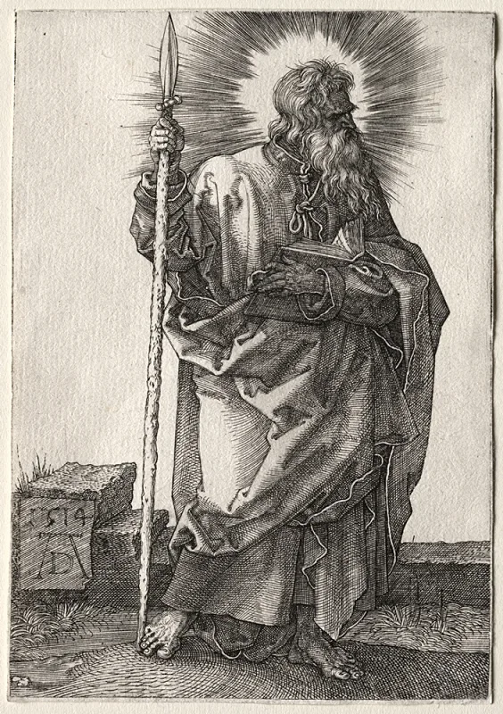 Albrecht Dürer | Der Apostel Thomas – 1514 | Gerahmter Kunstdruck | Renaissance | formida