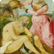 Albrecht Dürer | Job auf dem Misthaufen - 1505 | Giclée Kunstdruck gerahmt