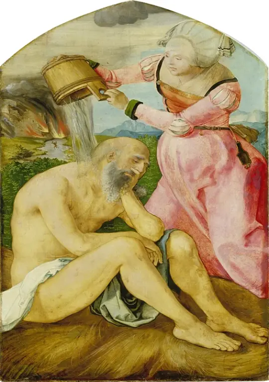 Albrecht Dürer | Job auf dem Misthaufen - 1505 | Giclée Kunstdruck gerahmt