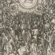 Albrecht Dürer | Lammets tilbedelse - 1496 | Indrammet kunsttryk | Renæssance | formida