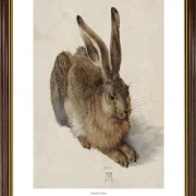 Albrecht Dürer | Ein junger Feldhase - 1502 | Gallery Edition | Gerahmter Kunstdruck | Barock