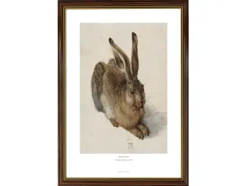 Albrecht Dürer | Ein junger Feldhase - 1502 | Gallery Edition | Gerahmter Kunstdruck | Barock