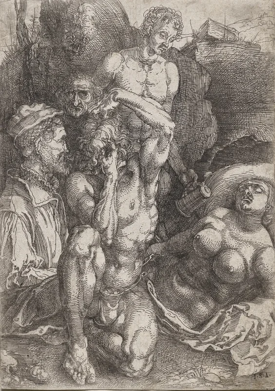 Albrecht Dürer | Gruppe von fünf Figuren - 1516 | Gerahmter Kunstdruck | Renaissance | formida
