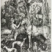 Albrecht Dürer | Sankt Eustachius - 1501 | Indrammet kunsttryk | Renæssance | formida
