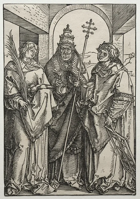 Albrecht Dürer | Sankt Stefan, Sixtus og Laurentius - 1504 | Indrammet kunsttryk | Renæssance | formida