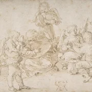 Albrecht Dürer | Musikskabende engle -1521 | Indrammet kunsttryk | Renæssance | formida