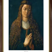 Albrecht Dürer | Portræt af en ung kvinde med håret nede - 1497 | Gallery Edition | Indrammet kunsttryk | Renæssance