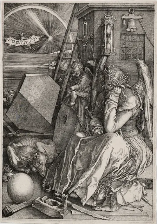 Albrecht Dürer | Melencolia I - 1514 | Indrammet kunsttryk | Renæssance | formida