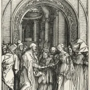 Albrecht Dürer | Jomfru Marias og Sankt Josefs ægteskab - 1504 | Indrammet kunsttryk | Renæssance | formida
