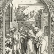 Albrecht Dürer | Den hellige familie med sommerfuglen - 1495 | Indrammet kunsttryk | Renæssance | formida