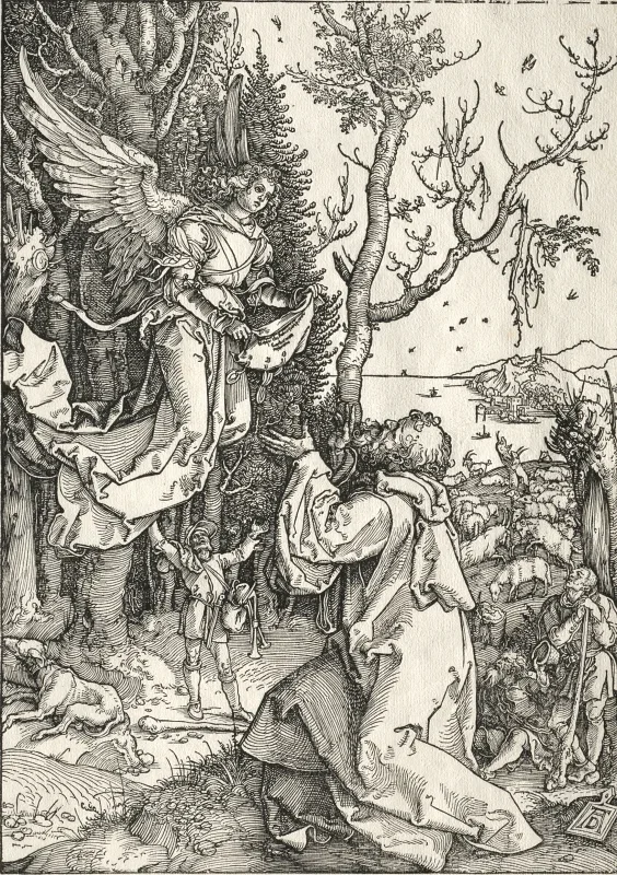 Albrecht Dürer | Joachim und der Engel – 1504 | Gerahmter Kunstdruck | Renaissance | formida