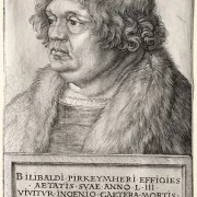 Albrecht Dürer | Willibald Pirkheimer - 1524 | Giclée Kunstdruck gerahmt