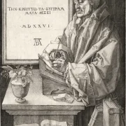 Albrecht Dürer | Desiderius Erasmus af Rotterdam - 1526 | Indrammet kunsttryk | Renæssance | formida