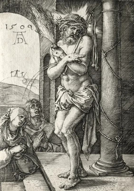Albrecht Dürer | Jesus ved søjlen - 1509 | Indrammet kunsttryk | Renæssance | formida