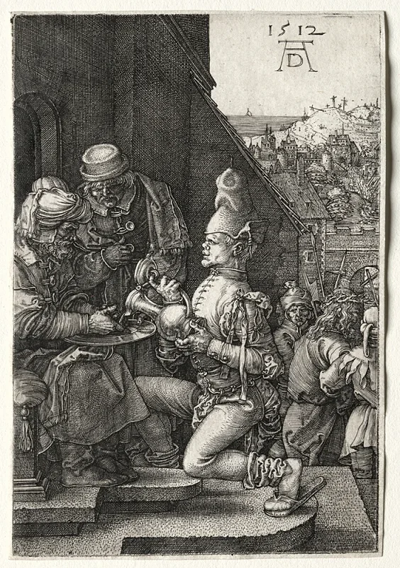 Albrecht Dürer | Pilatus wäscht sich die Hände – 1512 | Gerahmter Kunstdruck | Renaissance | formida