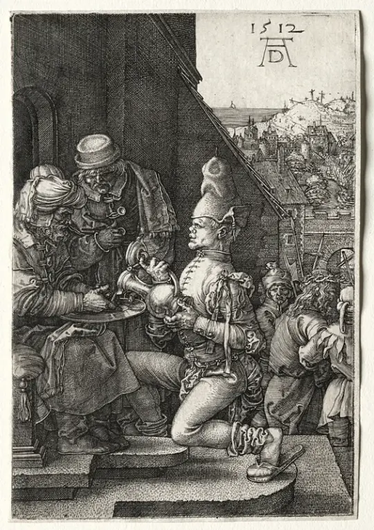 Albrecht Dürer | Pilatus vasker sine hænder - 1512 | Indrammet kunsttryk | Renæssance | formida