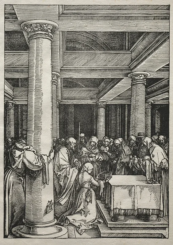 Albrecht Dürer | Darstellung Jesu im Tempel – 1505 | Gerahmter Kunstdruck | Renaissance | formida