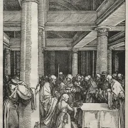 Albrecht Dürer | Darstellung Jesu im Tempel – 1505 | Gerahmter Kunstdruck | Renaissance | formida