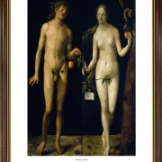 Albrecht Dürer | Adam og Eva - 1507 | Gallery Edition | Indrammet kunsttryk | Renæssance