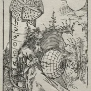 Albrecht Dürer | Ptolemaios med himmelgloben - 1504 | Indrammet kunsttryk | Renæssance | formida