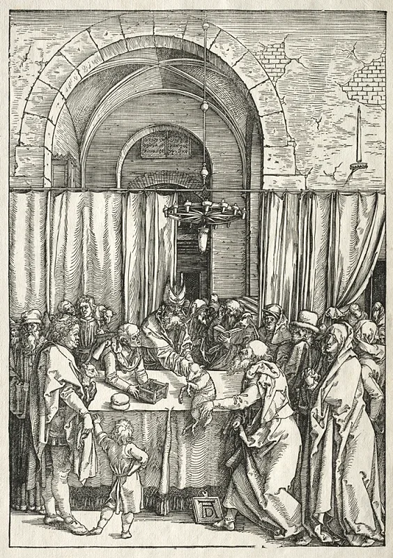Albrecht Dürer | Afvisning af Joachims offer – 1505 | Indrammet kunsttryk | Renæssance | formida