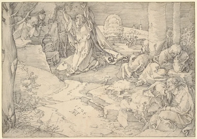 Albrecht Dürer | Smerte i haven - 1521 | Indrammet kunsttryk | Renæssance | formida