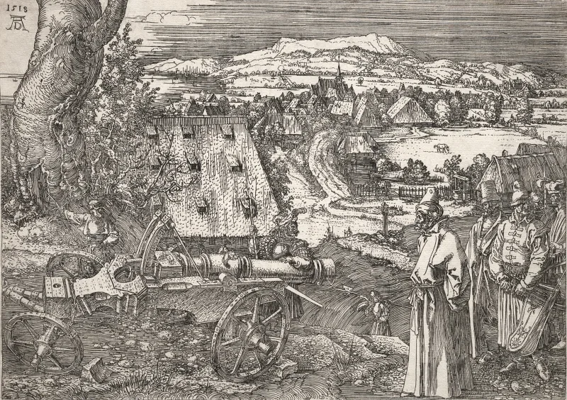 Albrecht Dürer | Landskab med kanonen - 1518 | Indrammet kunsttryk | Renæssance | formida