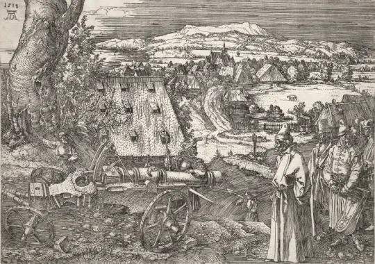 Albrecht Dürer | Landskab med kanonen - 1518 | Indrammet kunsttryk | Renæssance | formida