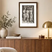 Albrecht Dürer | Vier nackte Frauen - 1496 | Gallery Edition | Gerahmter Kunstdruck | Renaissance