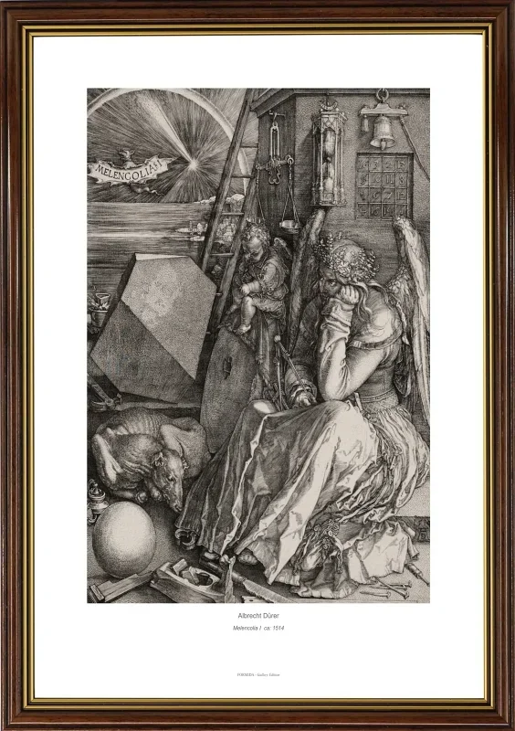 Albrecht Dürer | Melencolia I - 1514 | Gallery Edition | Indrammet kunsttryk | Renæssance