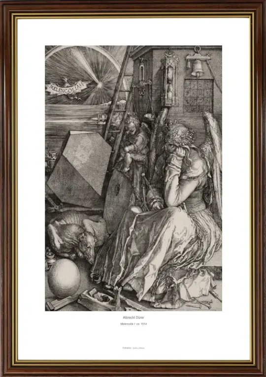 Albrecht Dürer | Melencolia I - 1514 | Gallery Edition | Indrammet kunsttryk | Renæssance