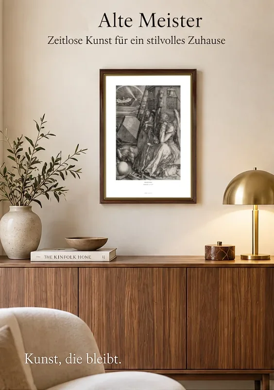 Albrecht Dürer | Melencolia I - 1514 | Gallery Edition | Indrammet kunsttryk | Renæssance