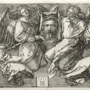 Albrecht Dürer | Sudarium udstillet af to engle - 1513 | Indrammet kunsttryk | Renæssance | formida