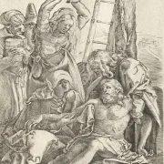 Albrecht Dürer | Nedstigningen fra korset - 1501 | Indrammet kunsttryk | Renæssance | formida