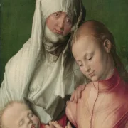 Albrecht Dürer | Jungfrau mit Kind und der heiligen Anna – 1519 | Giclée Kunstdruck gerahmt
