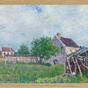 Alfred Sisley - Altes Reetdachhaus in Les Sablons 1885 | Giclée Kunstdruck gerahmt