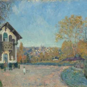 Alfred Sisley - Ansicht von Marly-le-Roi von Coeur-Volant 1876 | Giclée Kunstdruck gerahmt