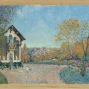 Alfred Sisley - Ansicht von Marly-le-Roi von Coeur-Volant 1876 | Giclée Kunstdruck gerahmt