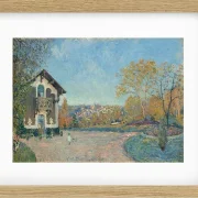 Alfred Sisley - Ansicht von Marly-le-Roi von Coeur-Volant 1876 | Giclée Kunstdruck gerahmt