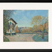 Alfred Sisley - Ansicht von Marly-le-Roi von Coeur-Volant 1876 | Giclée Kunstdruck gerahmt