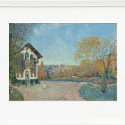 Alfred Sisley - Ansicht von Marly-le-Roi von Coeur-Volant 1876 | Giclée Kunstdruck gerahmt