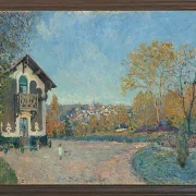 Alfred Sisley - Ansicht von Marly-le-Roi von Coeur-Volant 1876 | Giclée Kunstdruck gerahmt