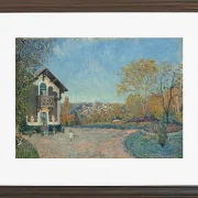 Alfred Sisley - Ansicht von Marly-le-Roi von Coeur-Volant 1876 | Giclée Kunstdruck gerahmt