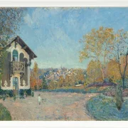 Alfred Sisley - Ansicht von Marly-le-Roi von Coeur-Volant 1876 | Giclée Kunstdruck gerahmt