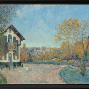 Alfred Sisley - Ansicht von Marly-le-Roi von Coeur-Volant 1876 | Giclée Kunstdruck gerahmt