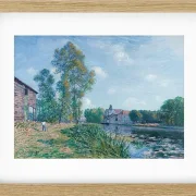 Alfred Sisley - Das Loing bei Moret, im Sommer 1891 | Giclée Kunstdruck gerahmt